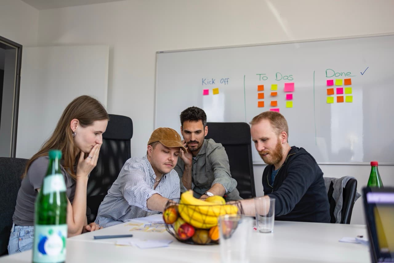 Das Smart-Lemon-Team bei einem Kickoff-Workshop im Kölner Büro