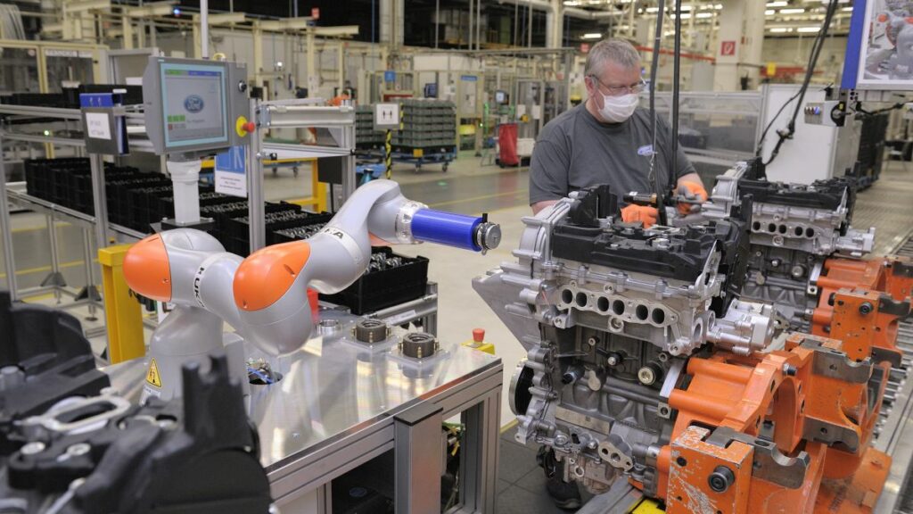 Kollaborierender Roboter bei Ford