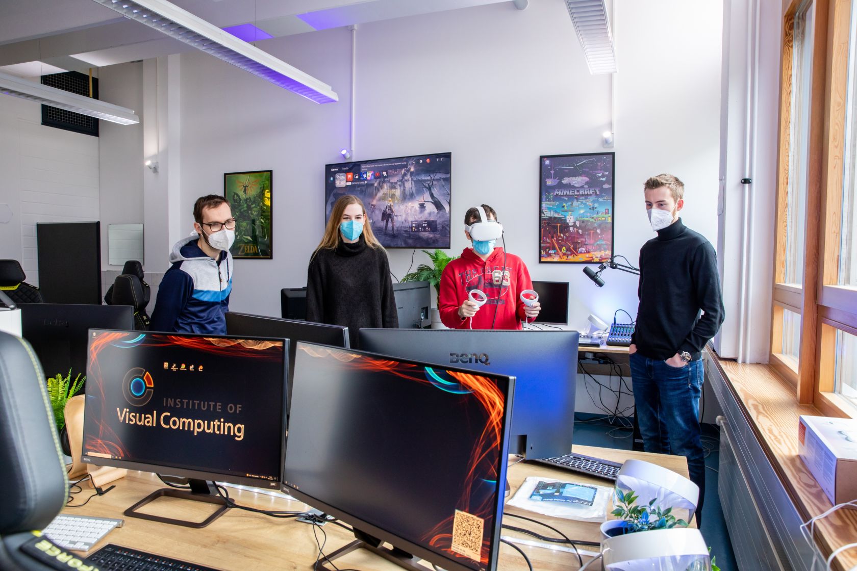 Studierende im Game Studio