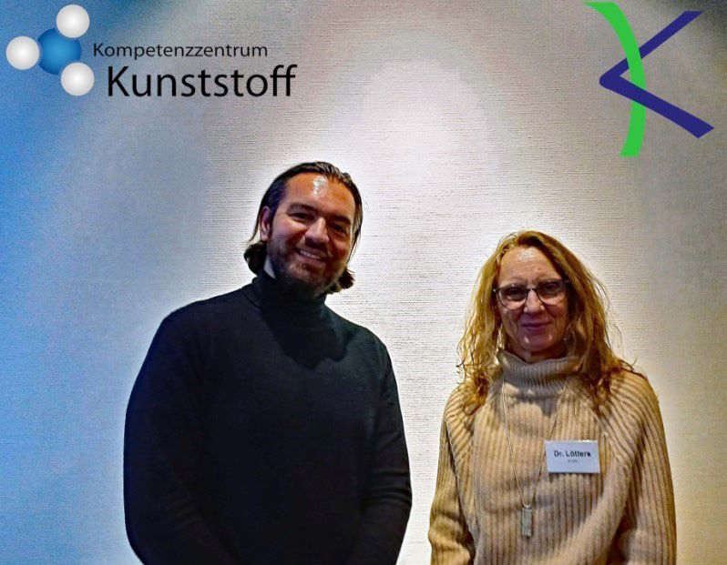 Alexander Miller (Kompetenzzentrum Kunststoff) und Dr. Christine Lötters (Kunststoff-Initiative Bonn/Rhein-Sieg)