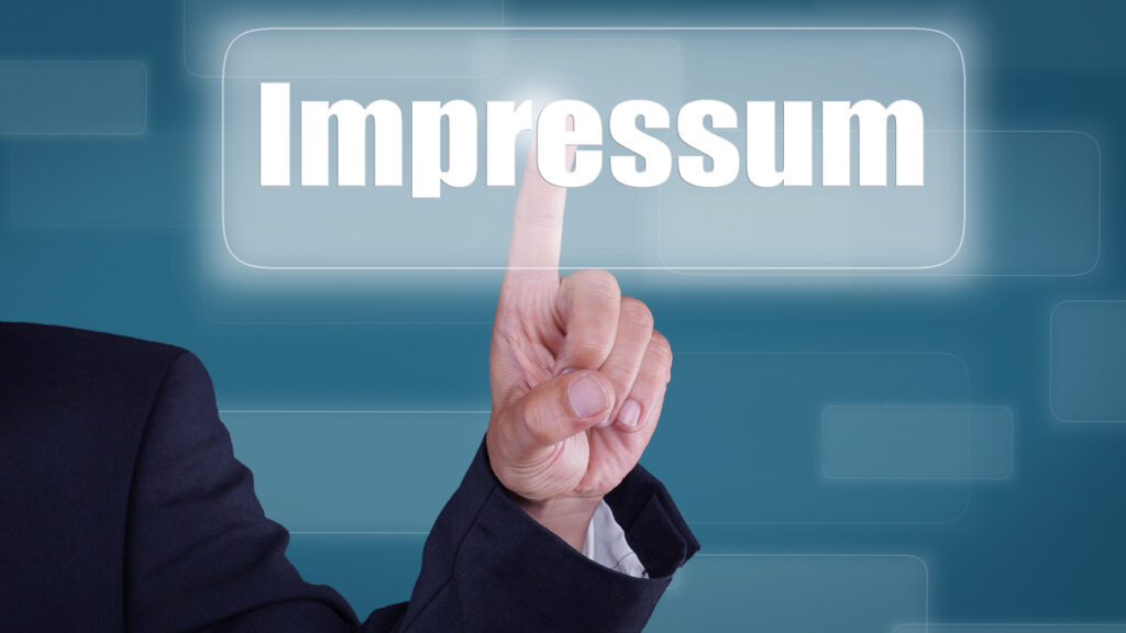 Was muss im Impressum stehen?